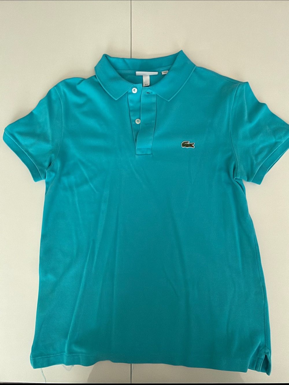 Lacoste Men's Teal Short-Sleeve Polo Shirt